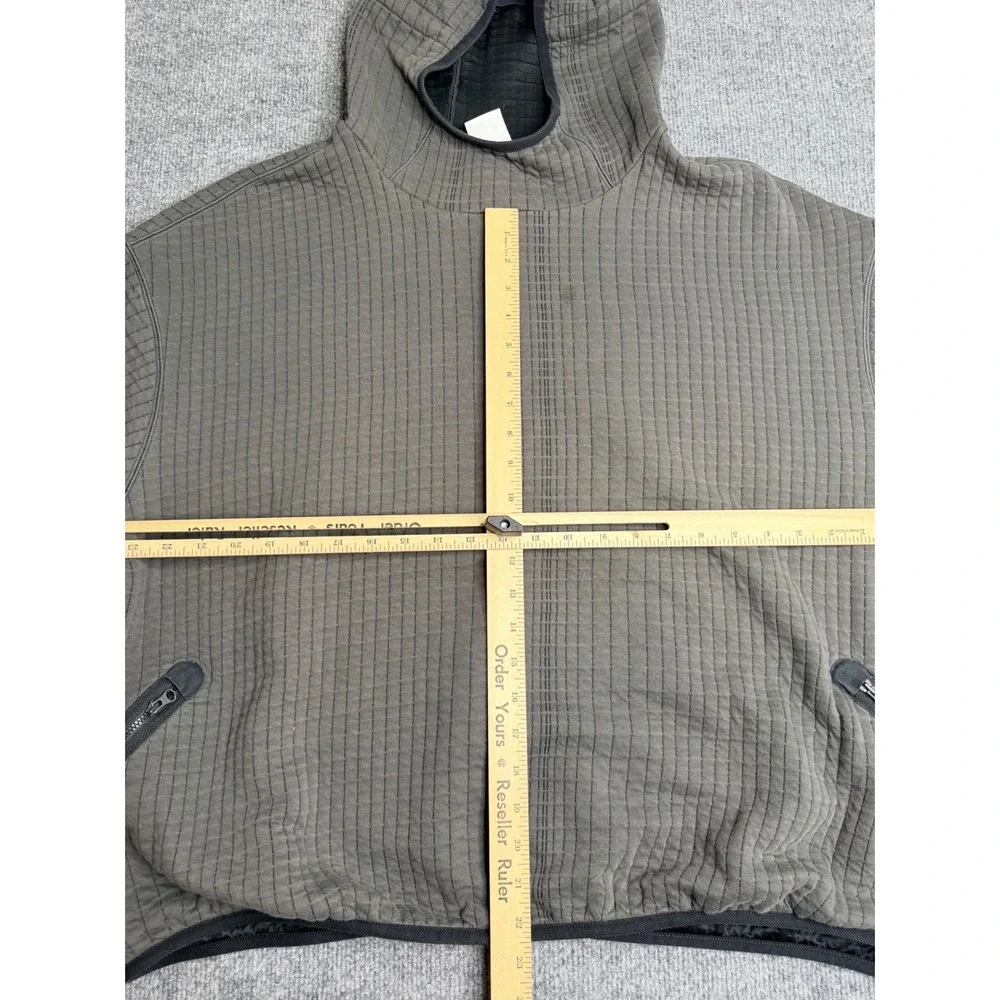 Nike Tech Pack Therma-FIT ADV Hoodie XL Olive Grey Waffle Knit‎ Pullover Mens